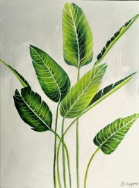 2024_Philodendron II - Acryl, 40 cm x 30 cm